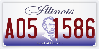 IL license plate A051586