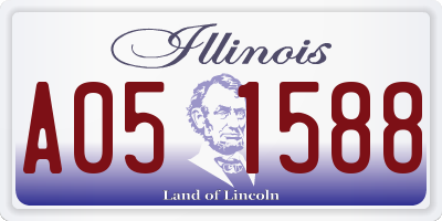 IL license plate A051588