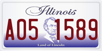 IL license plate A051589