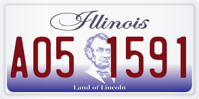 IL license plate A051591