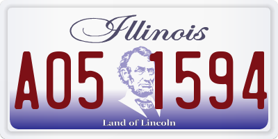 IL license plate A051594