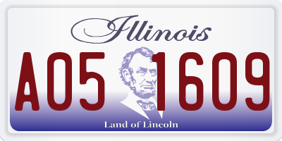 IL license plate A051609