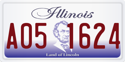 IL license plate A051624