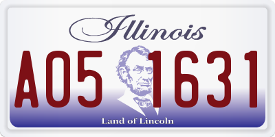 IL license plate A051631