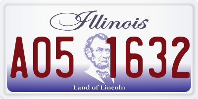 IL license plate A051632