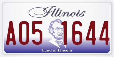 IL license plate A051644