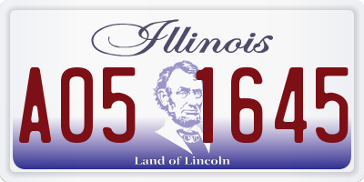 IL license plate A051645