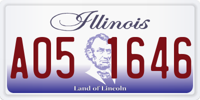 IL license plate A051646