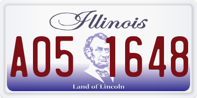 IL license plate A051648
