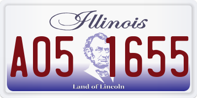 IL license plate A051655