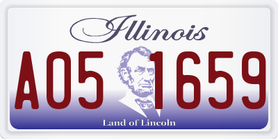 IL license plate A051659