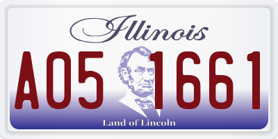 IL license plate A051661