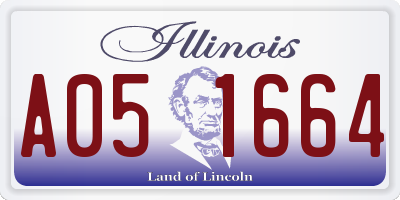 IL license plate A051664