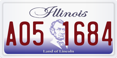 IL license plate A051684