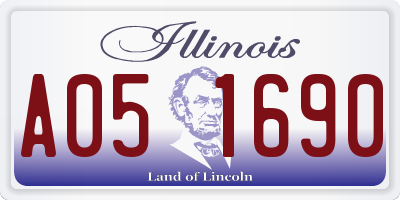 IL license plate A051690