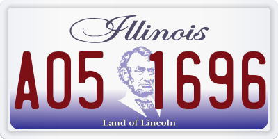 IL license plate A051696