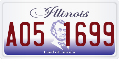 IL license plate A051699