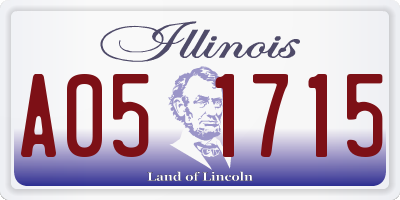IL license plate A051715