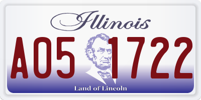 IL license plate A051722
