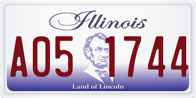 IL license plate A051744