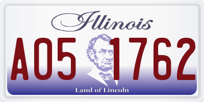 IL license plate A051762