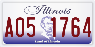 IL license plate A051764