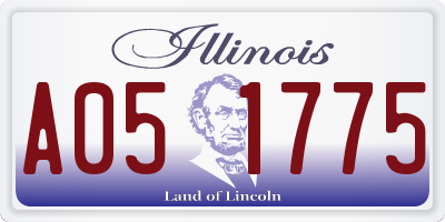 IL license plate A051775