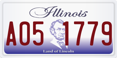 IL license plate A051779