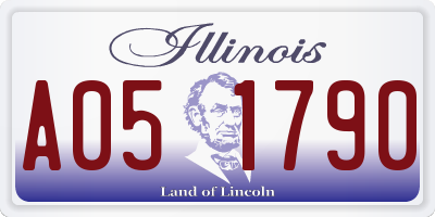 IL license plate A051790