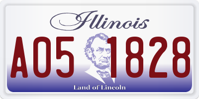 IL license plate A051828