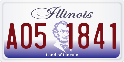 IL license plate A051841