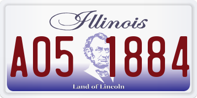 IL license plate A051884