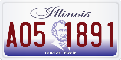 IL license plate A051891