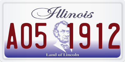 IL license plate A051912