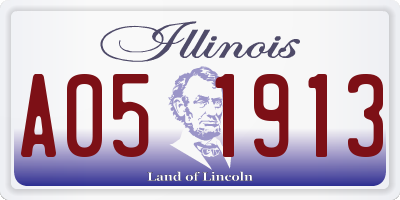 IL license plate A051913