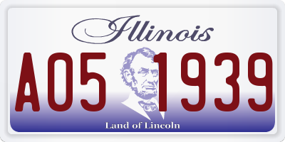 IL license plate A051939