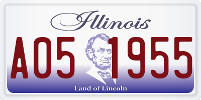 IL license plate A051955