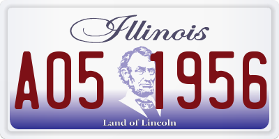IL license plate A051956