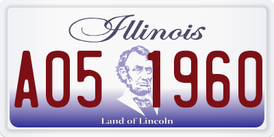 IL license plate A051960