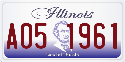 IL license plate A051961