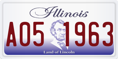 IL license plate A051963
