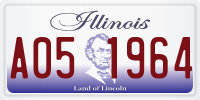 IL license plate A051964