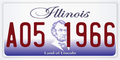 IL license plate A051966