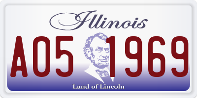 IL license plate A051969