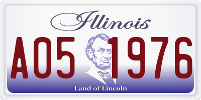 IL license plate A051976