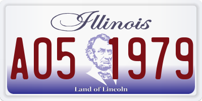 IL license plate A051979