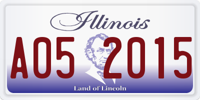 IL license plate A052015