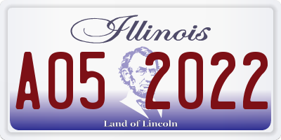 IL license plate A052022