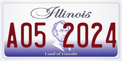 IL license plate A052024