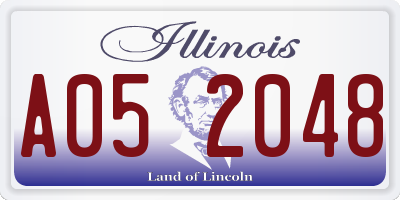IL license plate A052048